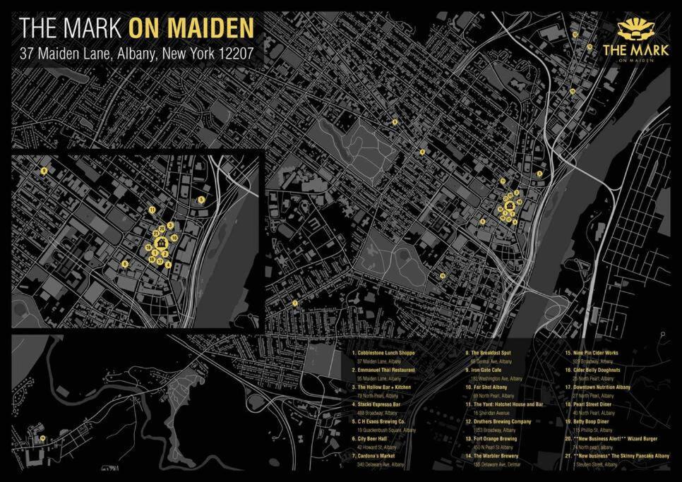 דירות Downtown Albany 1 Bed + Workstation @ Maiden Lane מראה חיצוני תמונה